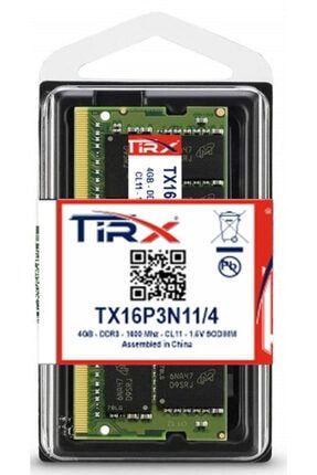 Tx16p3n11/4 4 Gb Ddr3(1.5v) 1600 Mhz Intel & Amd Işlemcilerde Çalışır TX16P3N11/4