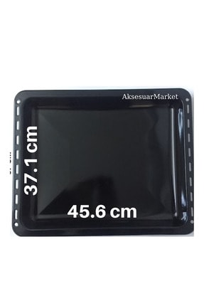 Bosch Siemens Ankastre Fırın Uyumlu Emaye Tepsi Derin Tip 45.6 X 37.1 Cm