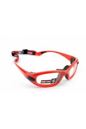 Fullsafe Parlak Metalik Kırmızı Numaralı Olabilen Sporcu Gözlüğü Steel Sport Fullsafe SS-FL C15-57