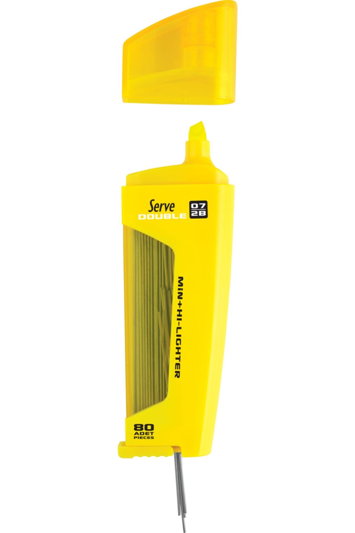 Serve-3in1 Set 0.7 Bold + Double + Steps Highlighter Yellow 3