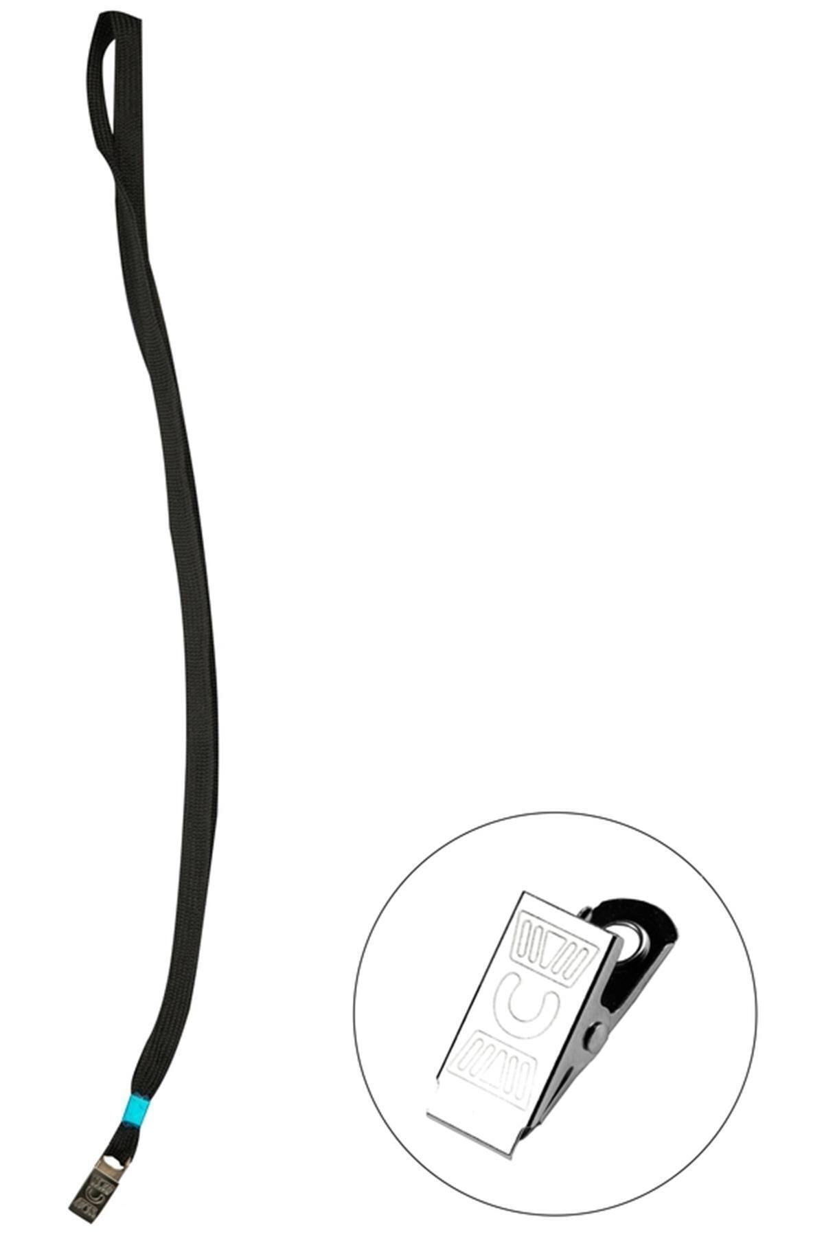 Bigpoint Yaka Ipi Metal Klipsli Dayanıklı ve Şık Tasarım Siyah