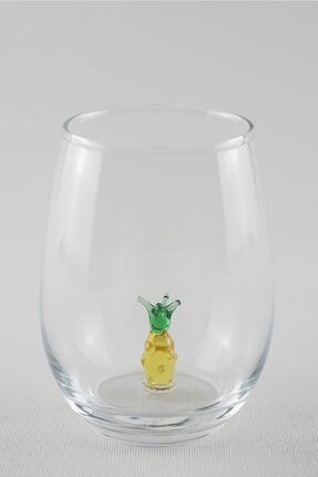 Ananas Figürlü Cam Su Bardağı B7479