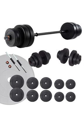 ecg spor 38 kg z bar halter seti ve dambil seti agirlik fitness seti fiyati yorumlari trendyol