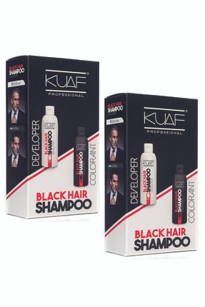Beyaz Saç Sakal Giderici Siyah Şampuan Set - Black Hair Shampoo 2x500ml KSSS-2022