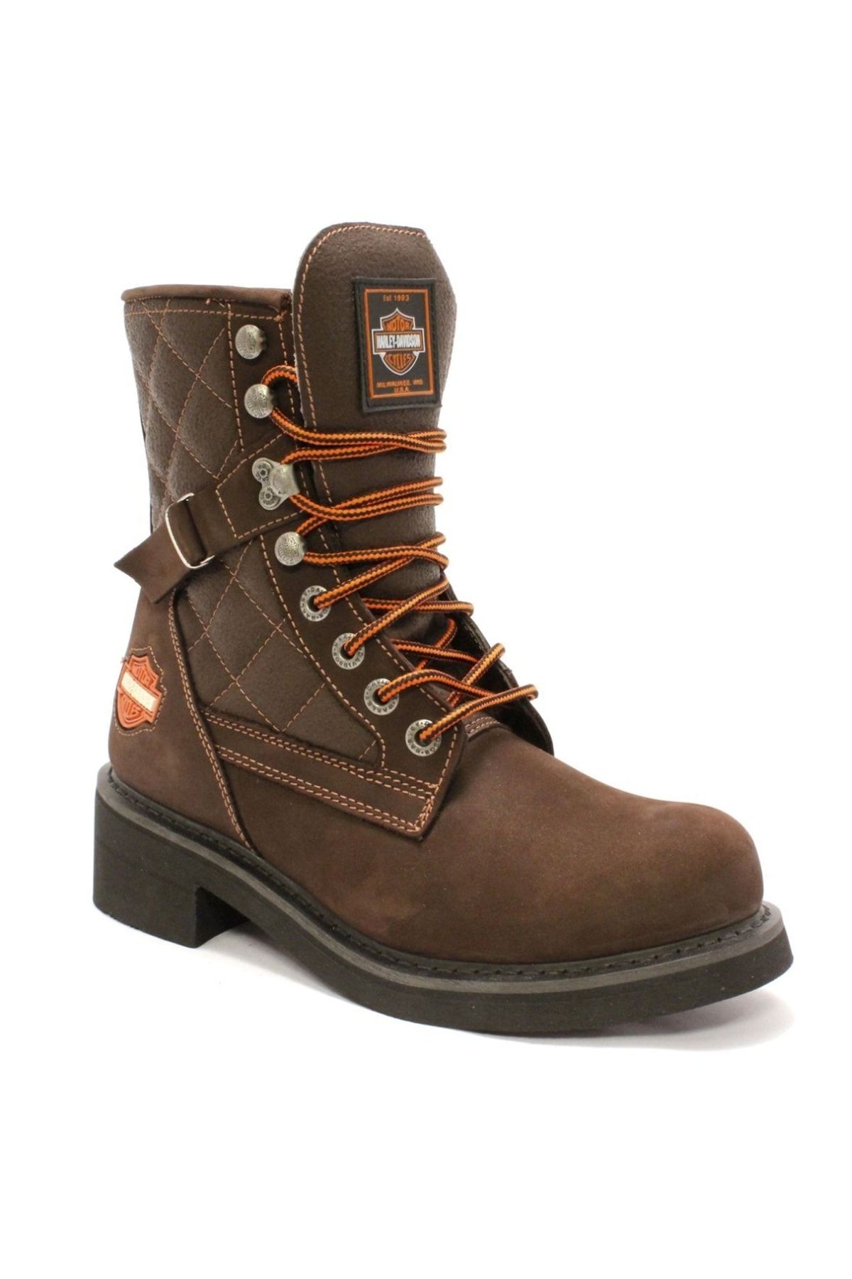 Harley Davidson Harley-davidson New Worker Kadın Kahverengi Nubuk Bot