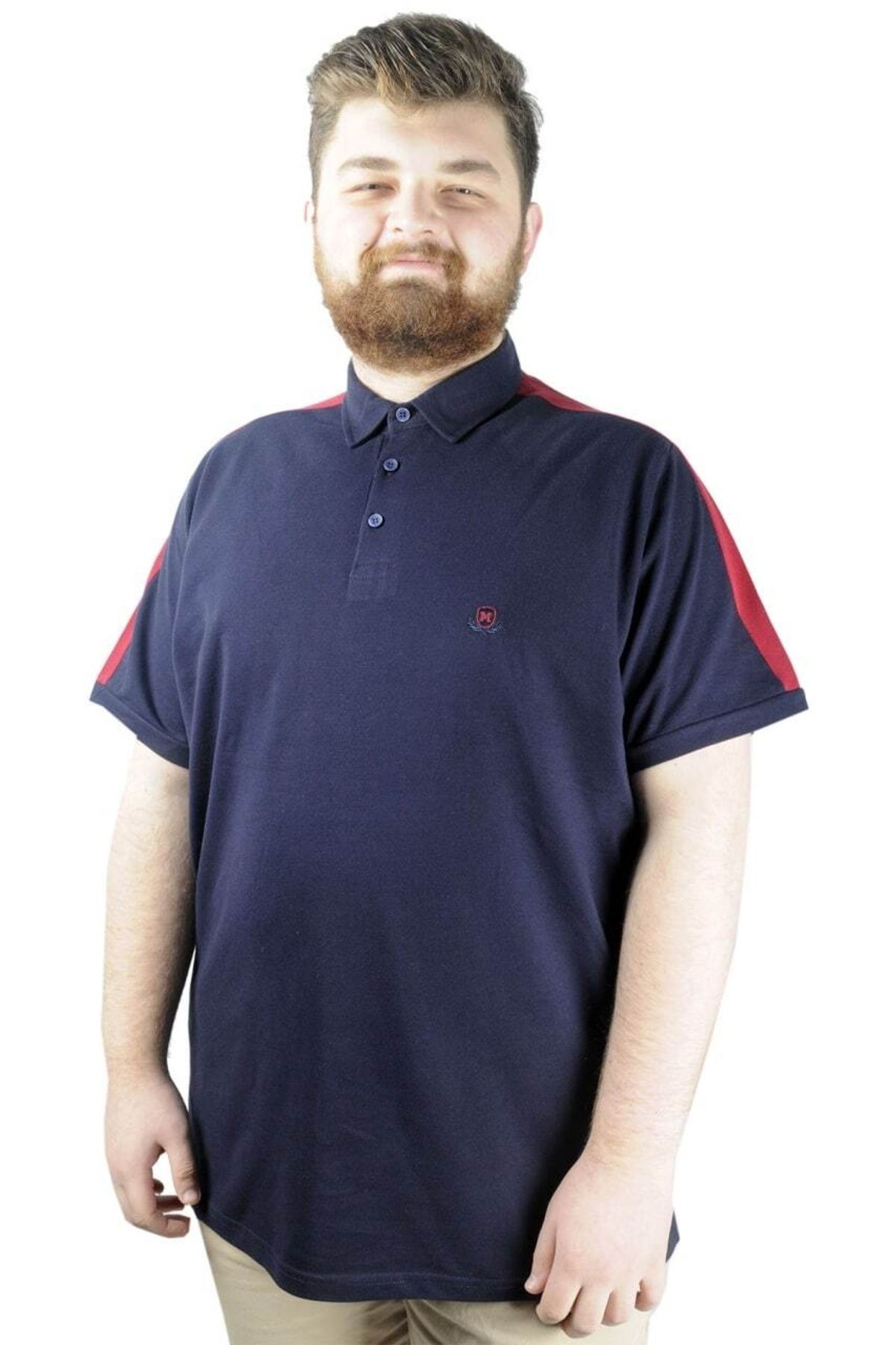 Plus size navy blue polo shirt online