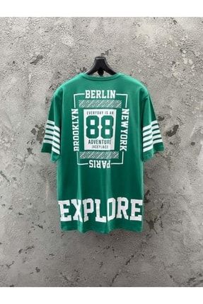 Explore Mint Yeşili Oversize T-shirt 2061