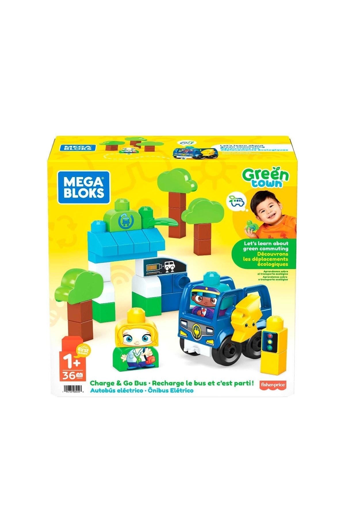 Mega Bloks Hdx90 Mega Bloks, комплект экологически чистого автобуса, 36 предметов, +1 год MATTEL.T.HDX90