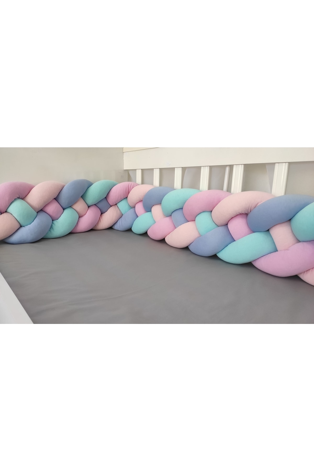 400 cm 4'lü Örgü Koruma 70x130 Anne Yanı Park Beşik Yatak Koruyucu