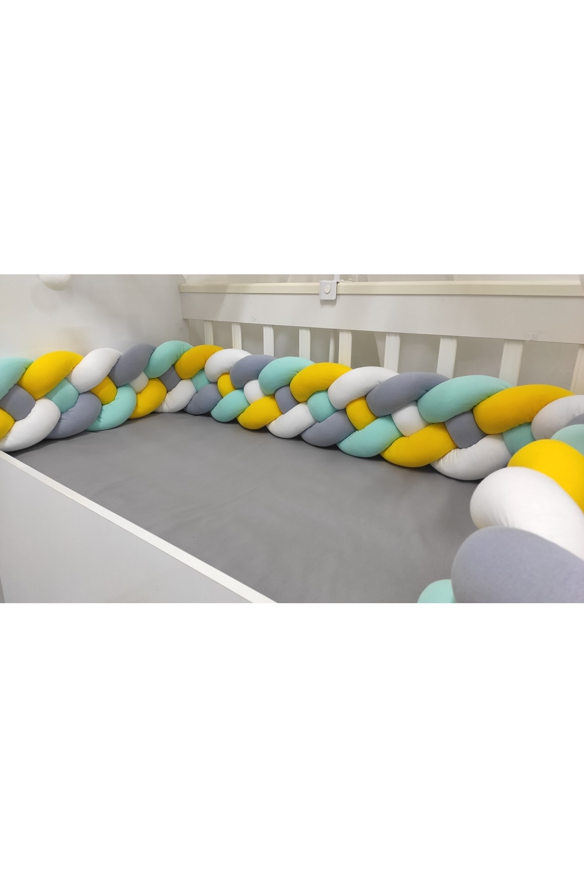 500 Cm 4'lü Örgü Koruma /90x190 Montessori Yatak Koruyucu 2
