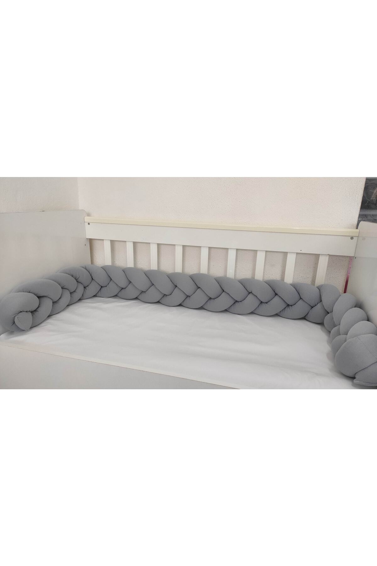 360 Cm 3'lü Örgü Koruma /60x120 Anne Yanı Park Beşik - Yatak Koruyucu 3