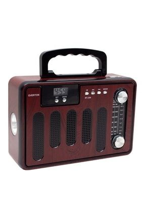 Rt-354 Nostaljik Prototip Radyo Müzik Kutusu Bluetooth Usb Saatli AT112456