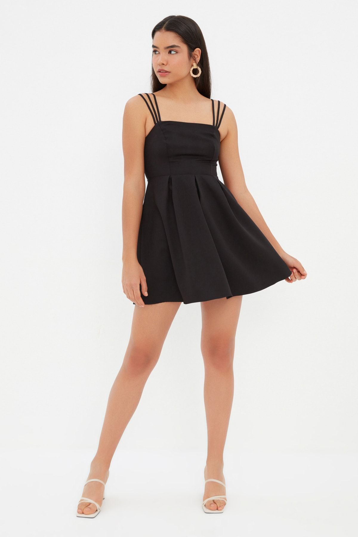 Forever 21 black woven dress online
