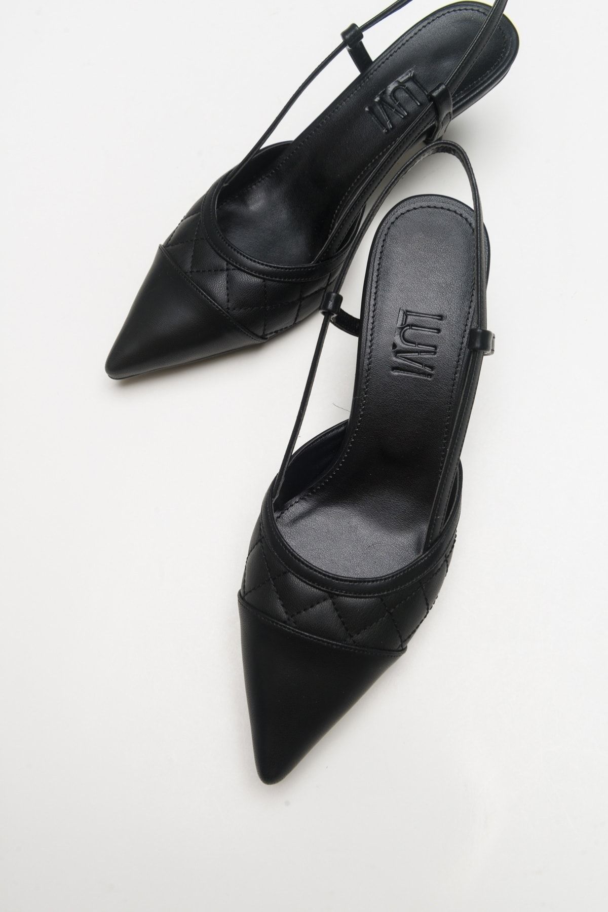 Luvi-Point Black Women's Heeled Shoes 4