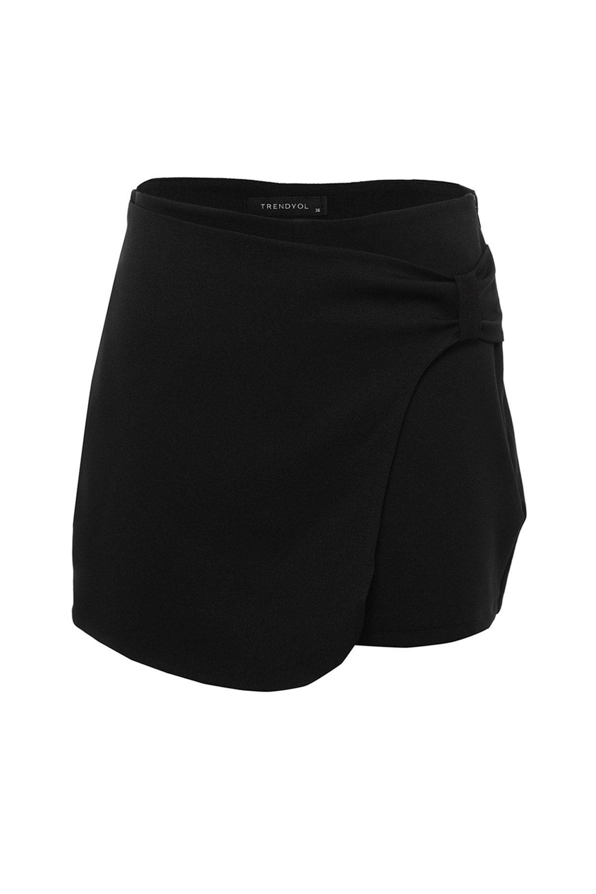 Trendyol Collection Shorts - Black - High Waist - Trendyol