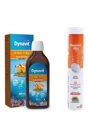 Eczacıbaşı Dynavit Omega3 Balık Yağ & 1000mg C Vitamini beyaz12321