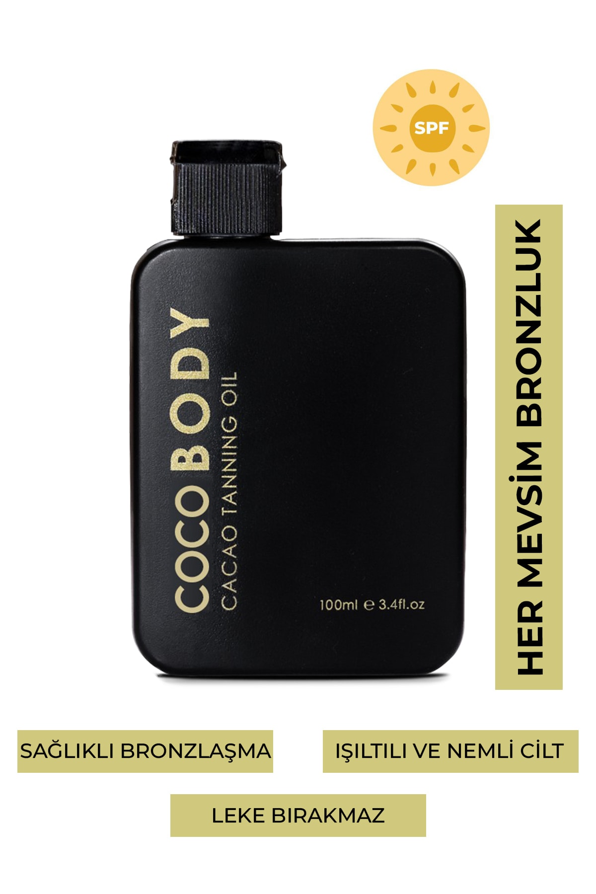 Coco Body Oil Bronzlaştırıcı Yağ - Bronze Tan Intense Bronzing Oil 100 ml VB10041