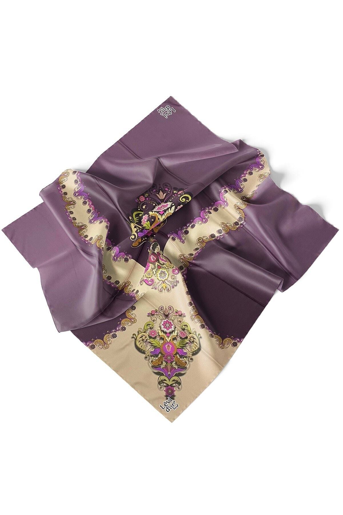 Levidor-New Season Trend Polyester 90x90 Twill (TIVIL) Κασκόλ Μοντέλο Hijab Nağme Product Ldt134-01 3