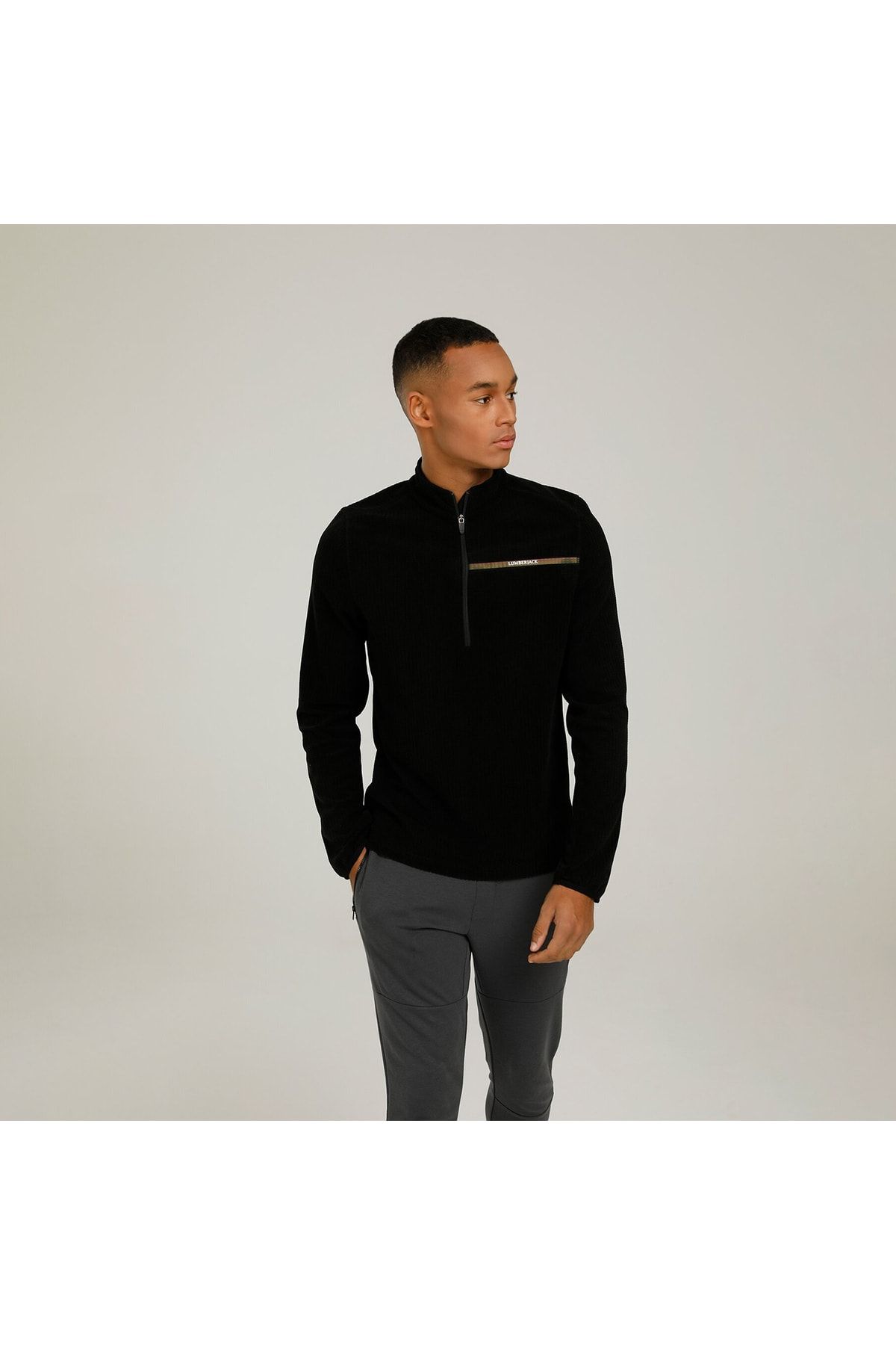 lumberjack Jachetă Neagră Pentru Bărbați Teo 101044857 Masculin - L