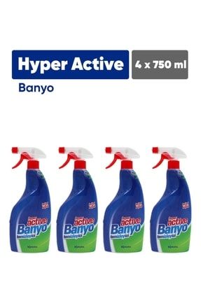 Banyo Temizleyici Sprey 750 ml - 4`lü Paket BANYOTMZ1000X4