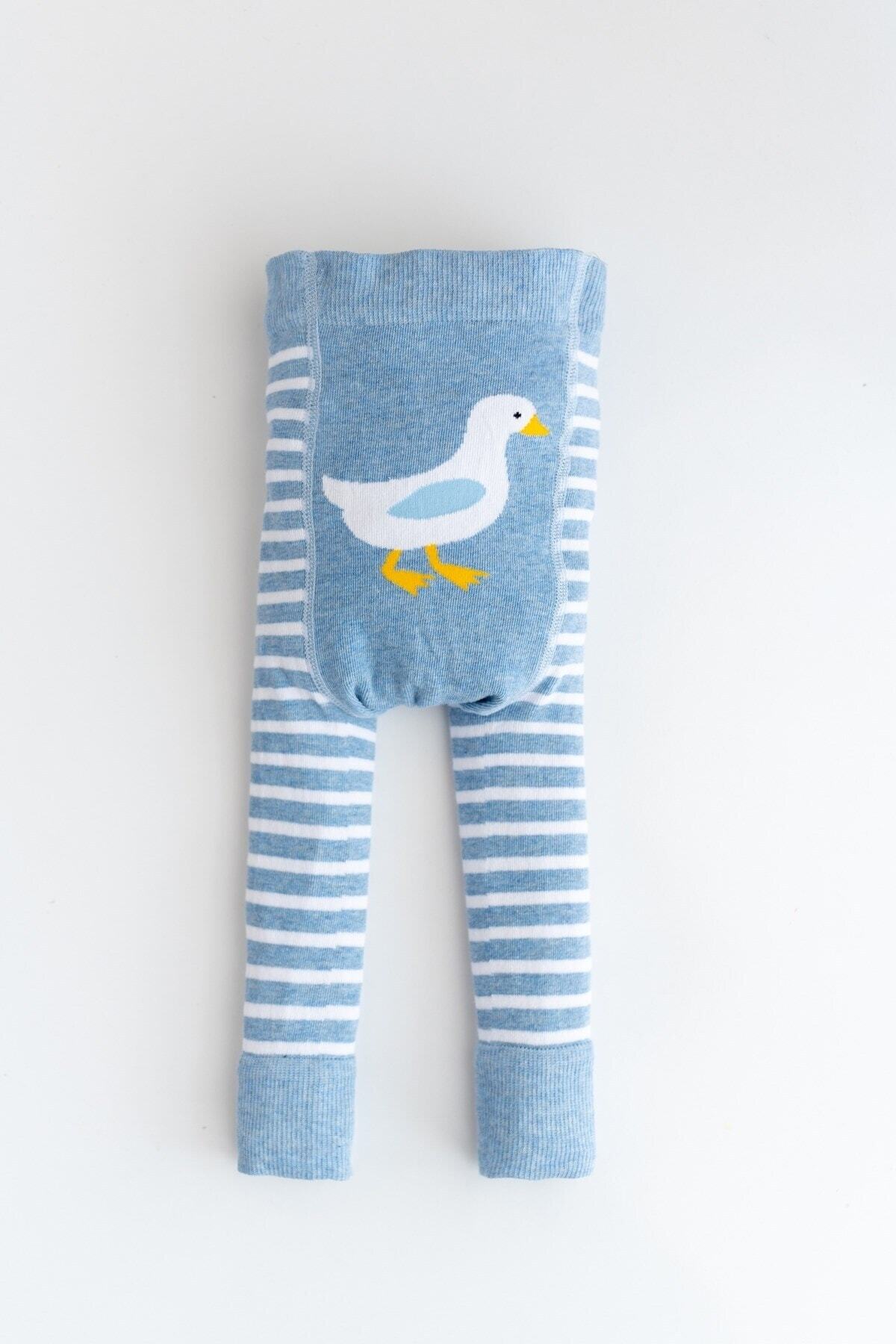 Nou Nou Ördek Desenli Unisex Bebek Triko Tayt Pantolon fotoğrafı 2 (önizleme)