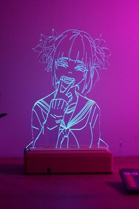 My Hero Academia Himiko Toga 16 Renkli Kumandalı Anime Gece Lambası MDW-ANM-217