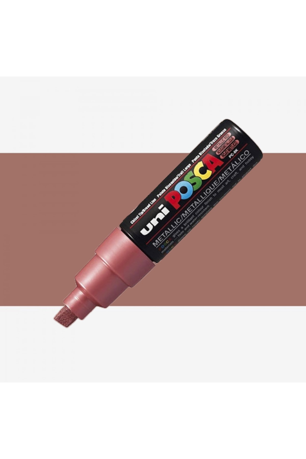 Posca Marker Pen Pc-8k (8mm) Metallic Red