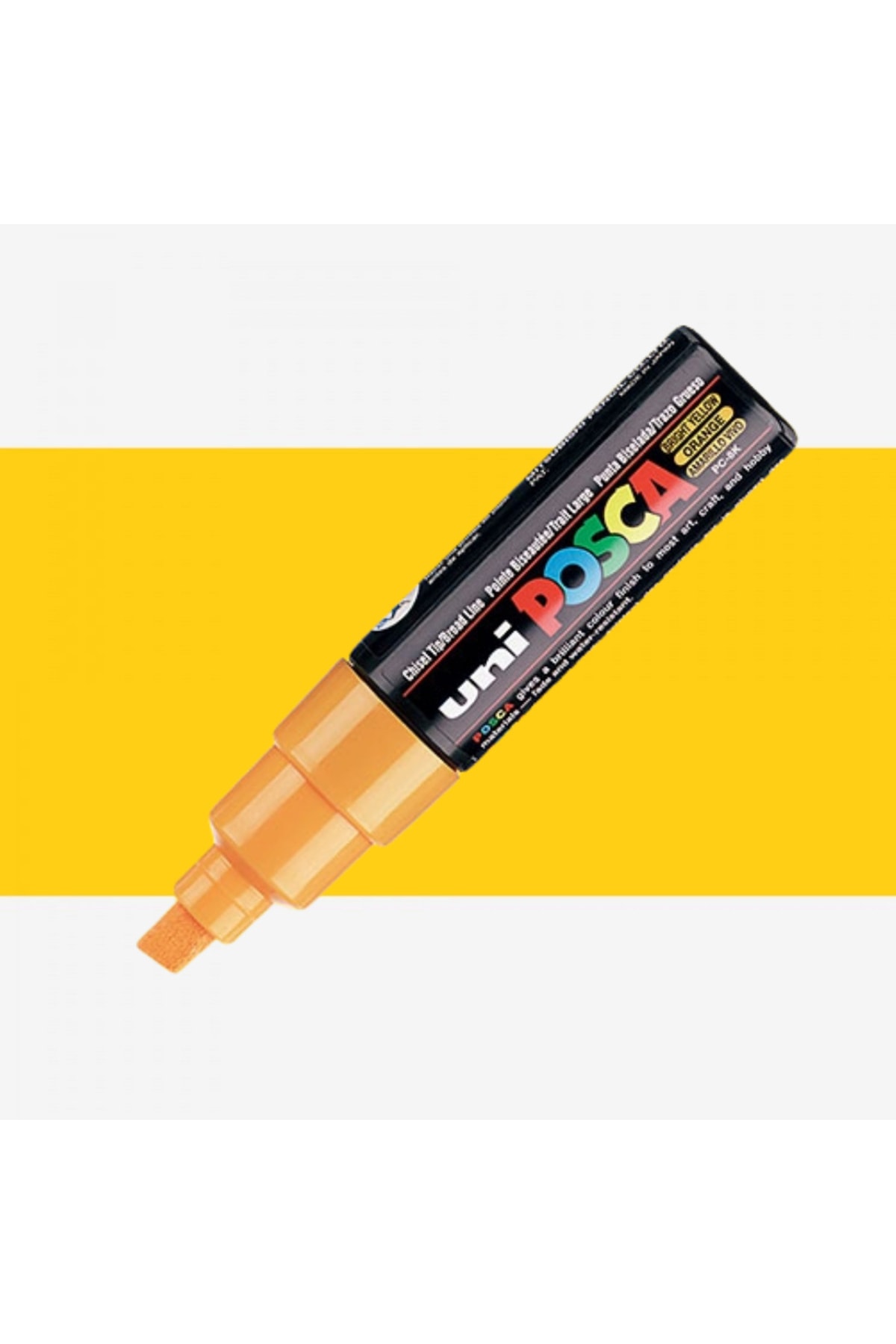 Posca Marker Pen Pc-8k 8mm Bright Yellow