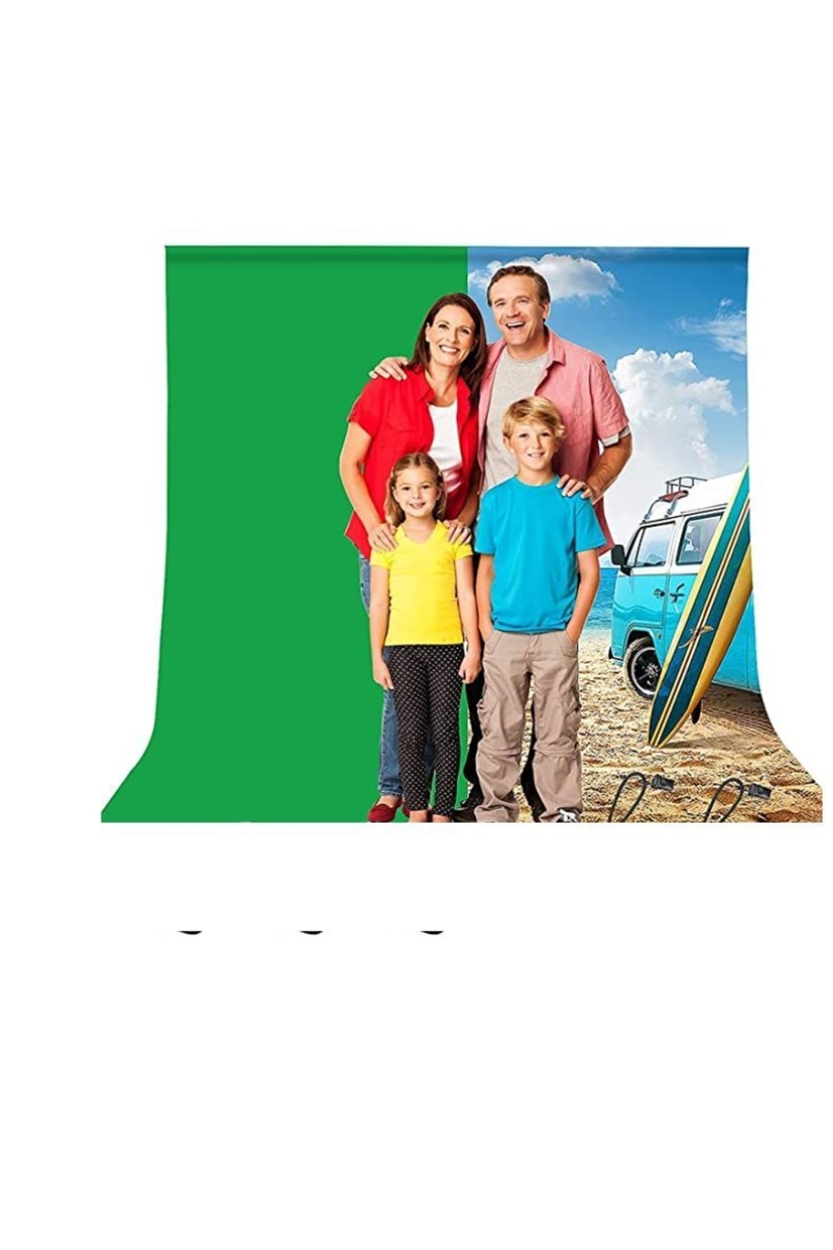 Chromakey-green Screen- Greenbox Yeşil Fon Perde(2x3 M) + Fon Standı