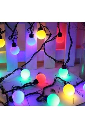 Boncuk Top Led Işık Rgb Fişli 5 Metre- Yılbaşı Doğum Günü Parti Dekor Ağaç Süsleme ST071182021