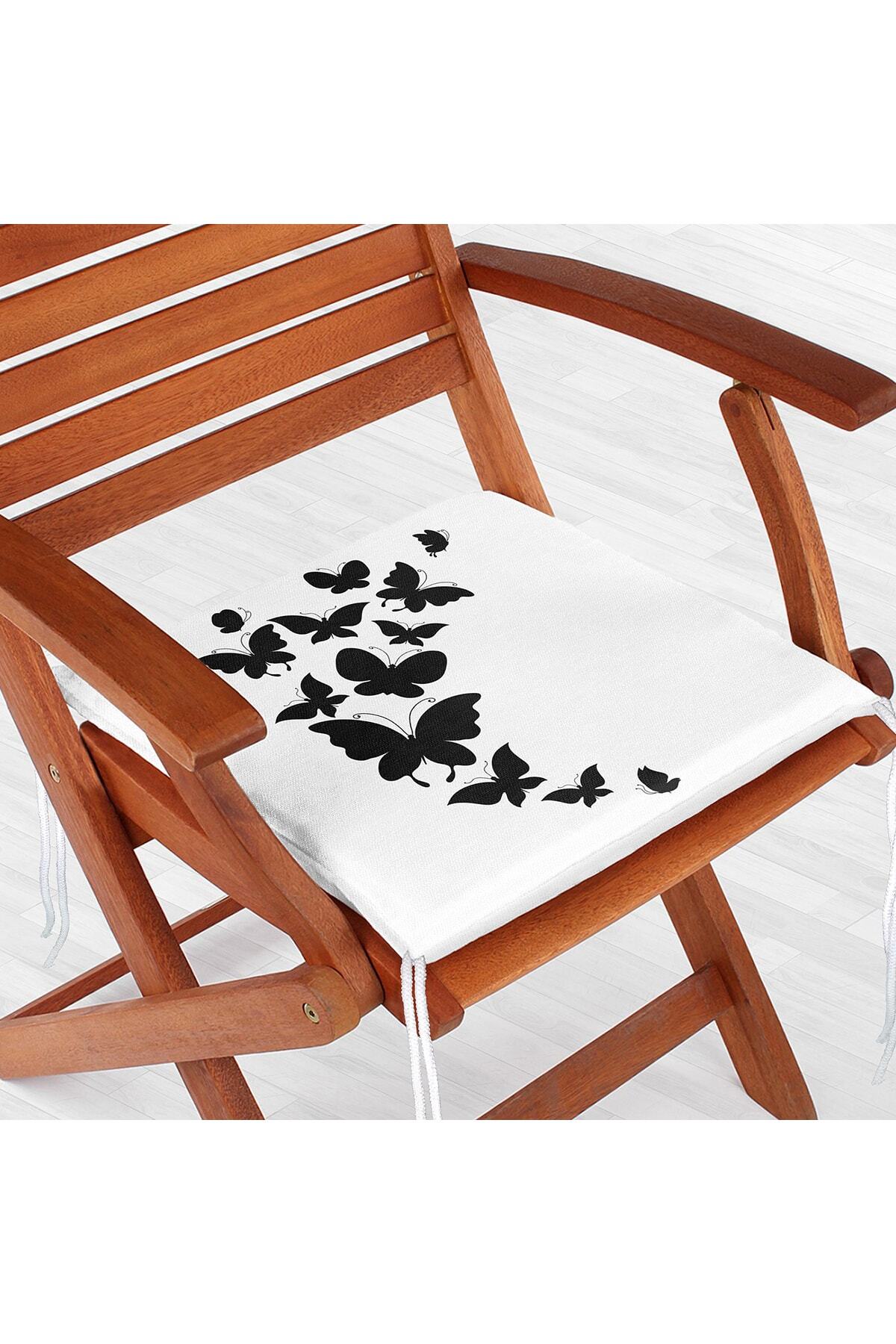 Realhomes-Modern Butterfly Digital Printed Zippered Chair Cushion 2