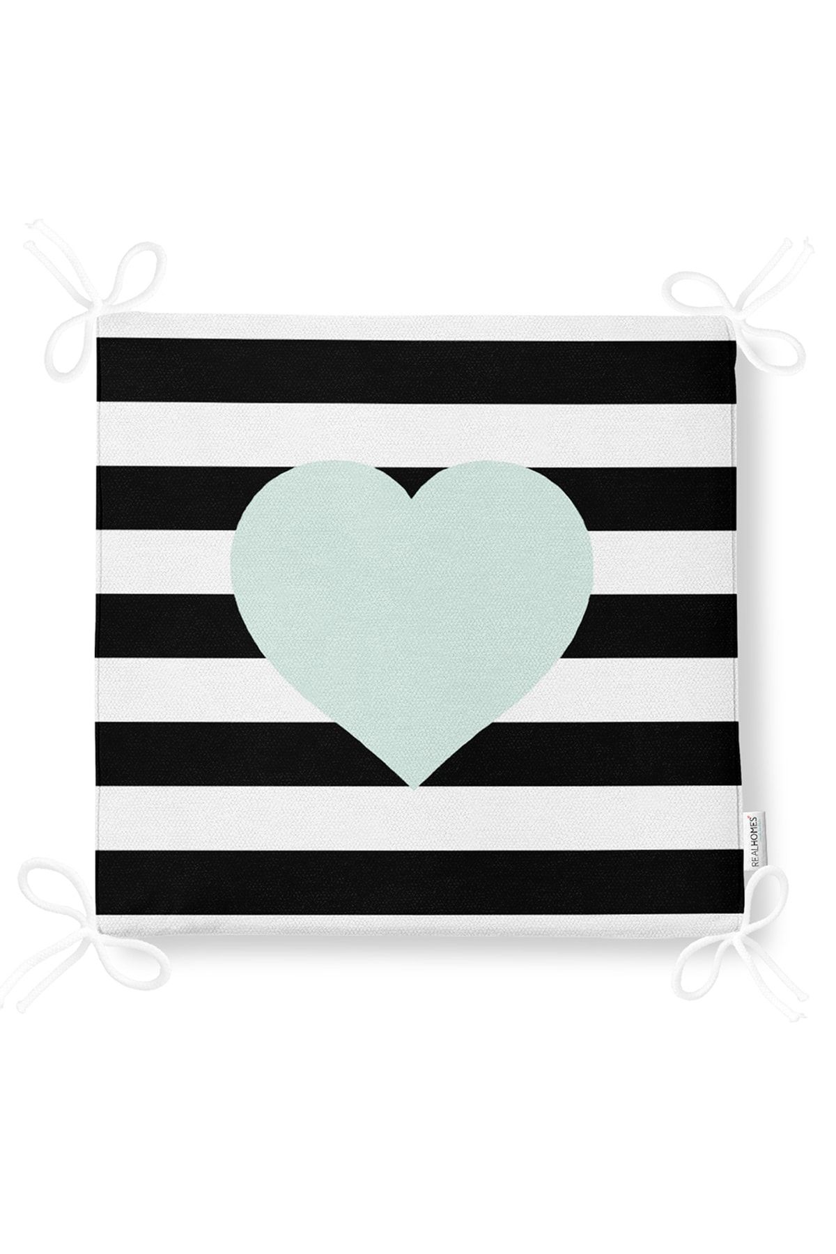 Realhomes-Heart Pattern Digital Printed Zippered Chair Cushion 5