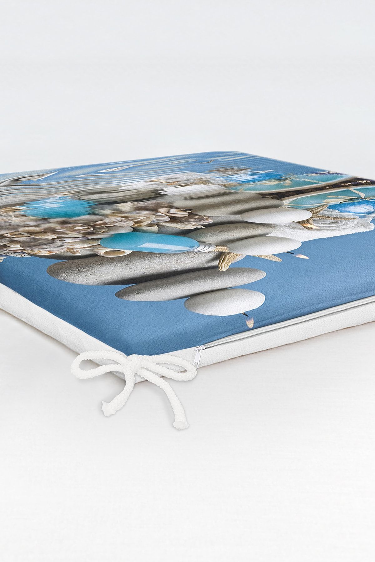Realhomes-Blue World Digital Printed Zippered Chair Cushion 6