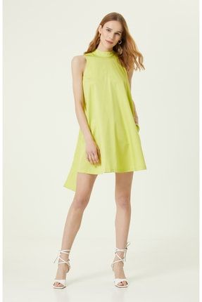 Neon Yeşil Mini Elbise 1082681