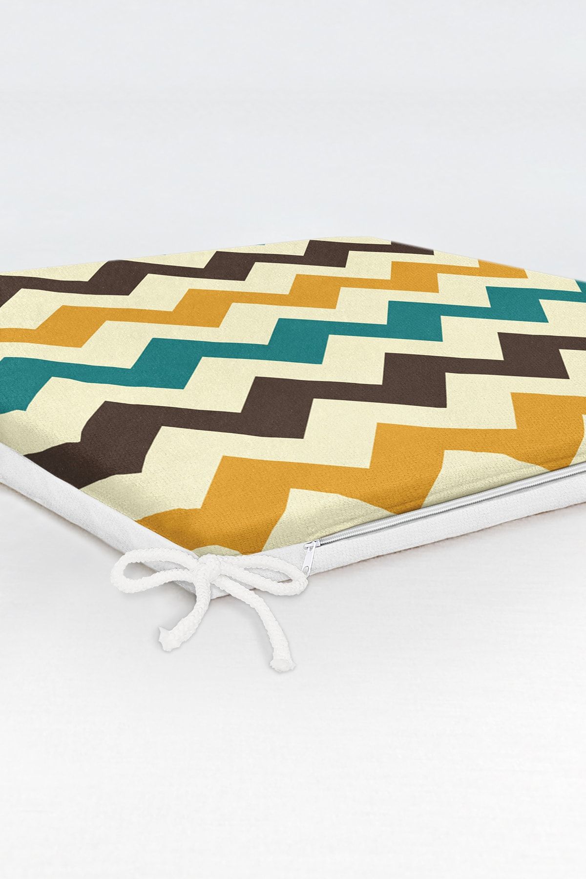 Realhomes-Modern Zigzag Pattern Digital Printed Zippered Chair Cushion 6