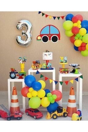 3 Yaş Balom Ve 50 Adet Renkli Balon 3 yaş