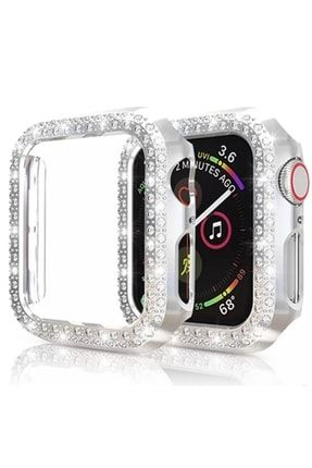 Apple Watch 41 mm Uyumlu parlak taşlı kasa