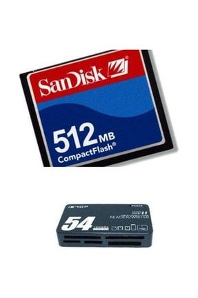 Sandisk 512 Mb Compact Flash Hafıza Kartı - Usb 2.0 Cf Kart Okuyucu 8545520021001