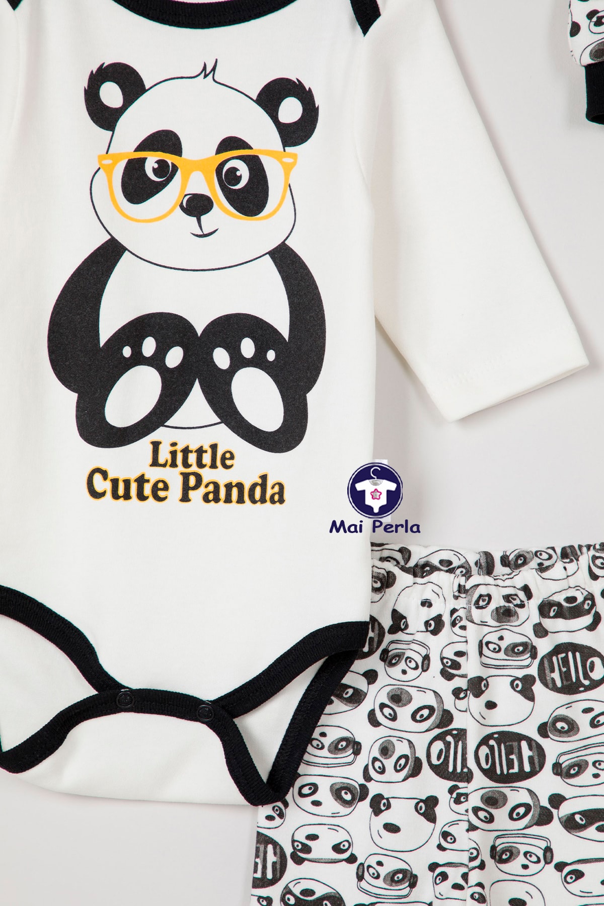 Mai Perla Unisex Bebek Panda Zıbın Takımı 3 Lü fotoğrafı 3 (önizleme)