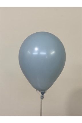 Retro Fırtına Mavisi Balon 5 Inç - 10 Adet stokkodum01163