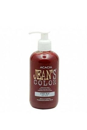 Jean's Color Biber Kızılı 250ml. Chılı Red Amonyaksız Balyaj Renkli Saç Boyası 8680114781617