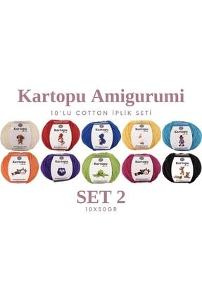 Amigurumi 10'lu Cotton Iplik Seti (set 2) 10x50gr wlhs10amg