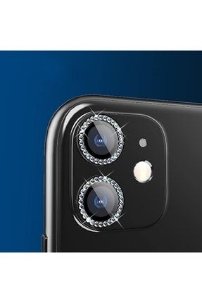 Iphone 11 Kamera Lens Koruyucu Tam Koruma Sıvı Dayanıklı Renkli Taşlı 6d Uyumlu 11LK