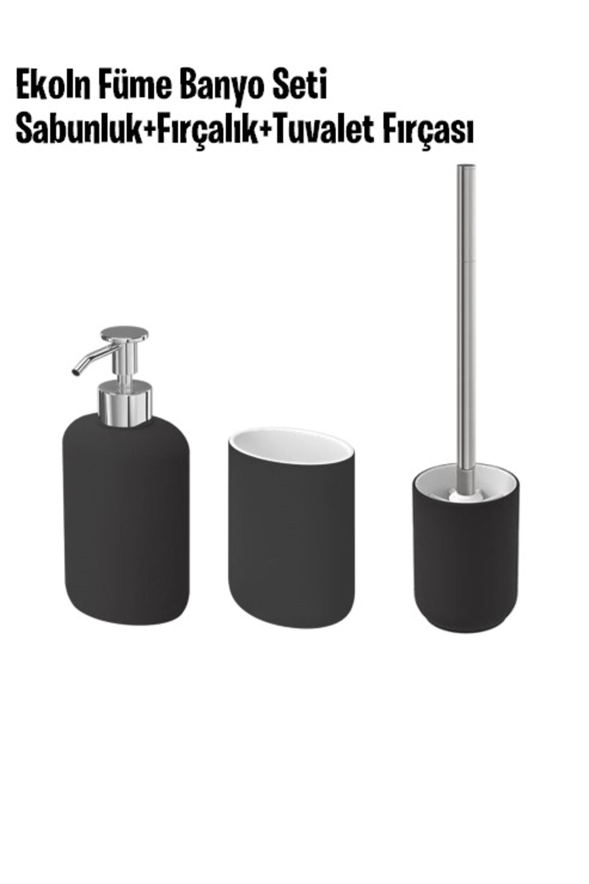 EKOLN Soap dispenser, dark gray - IKEA