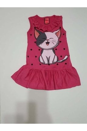 Kedili Kız Çocuk Elbise wses