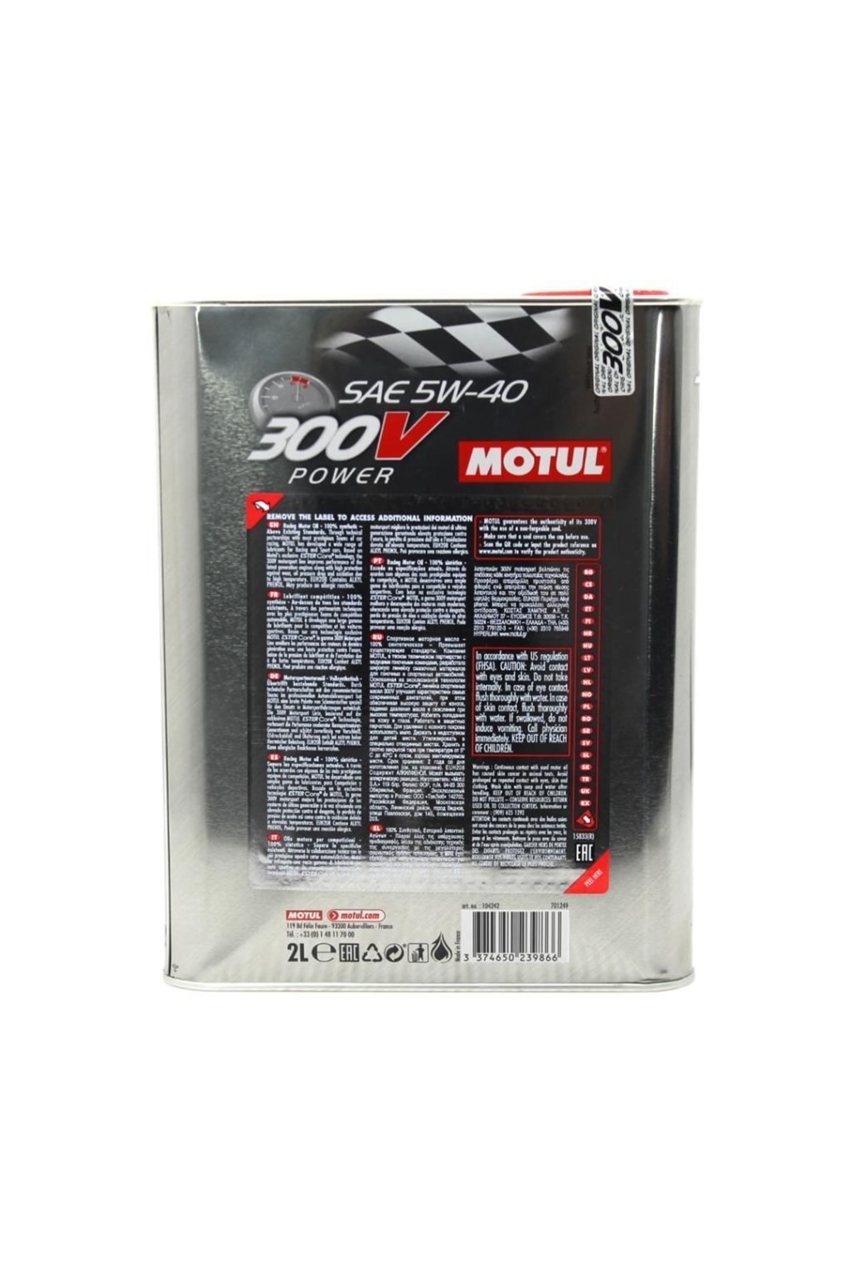 Motul 300v Power 5w-40 - 2 Litre - Fiyatı