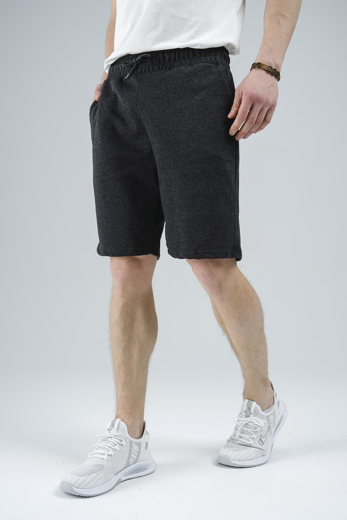 Oksit Livio Unisex Basic Capri-Shorts aus gekämmter Baumwolle - Trendyol