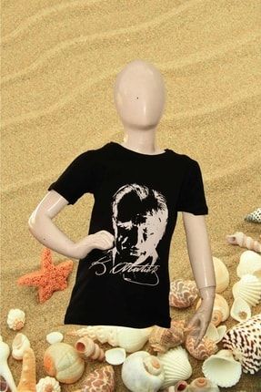 Çocuk Siyah Atatürk Baskılı T-shirt 8692018-700
