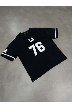 Los Angeles 76 Siyah Oversize T-shirt 2081