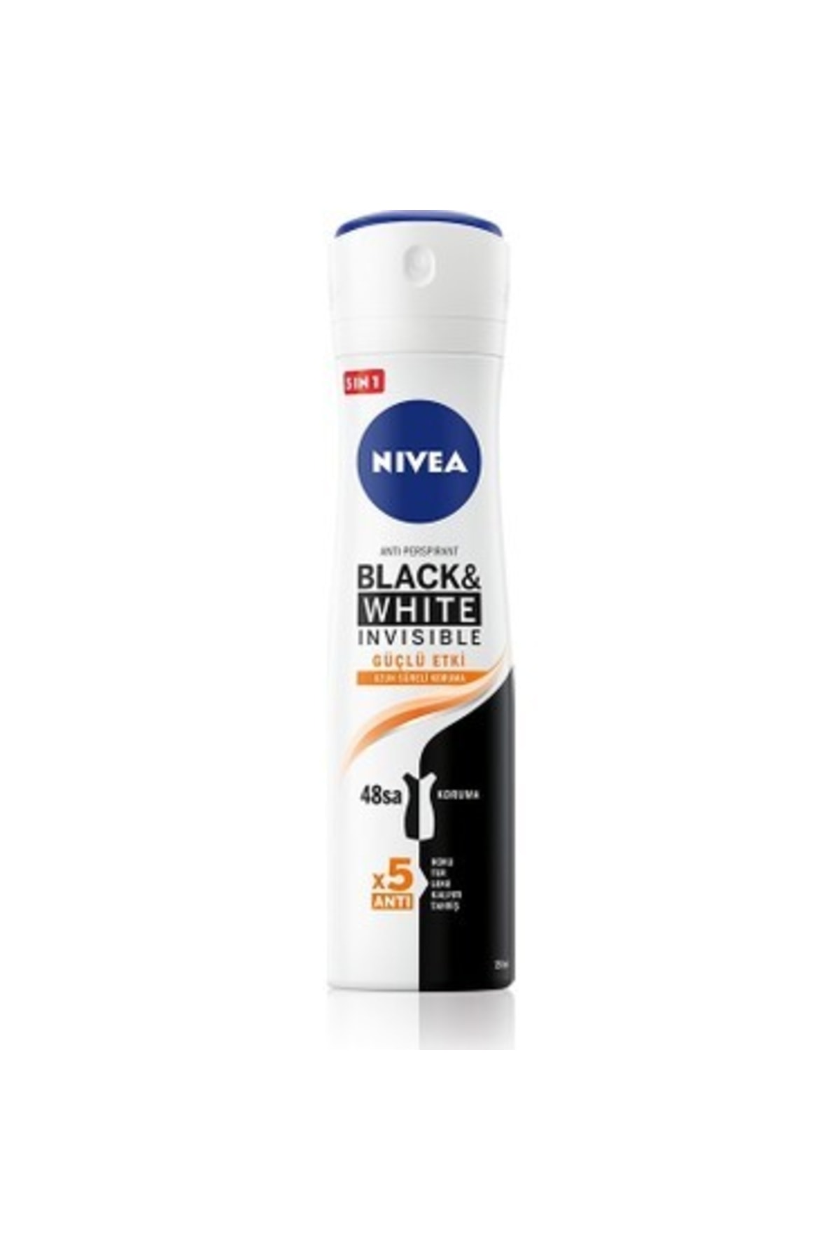 Nivea Deodorant Kadın Invisible Black&white Güçlü Etki 150 ml X 6 Adet